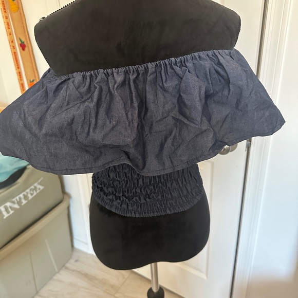 Women's Handmade Floral Embroidered Mexican Crop Top Blouse - Size Small/medium - Picture 9 of 10